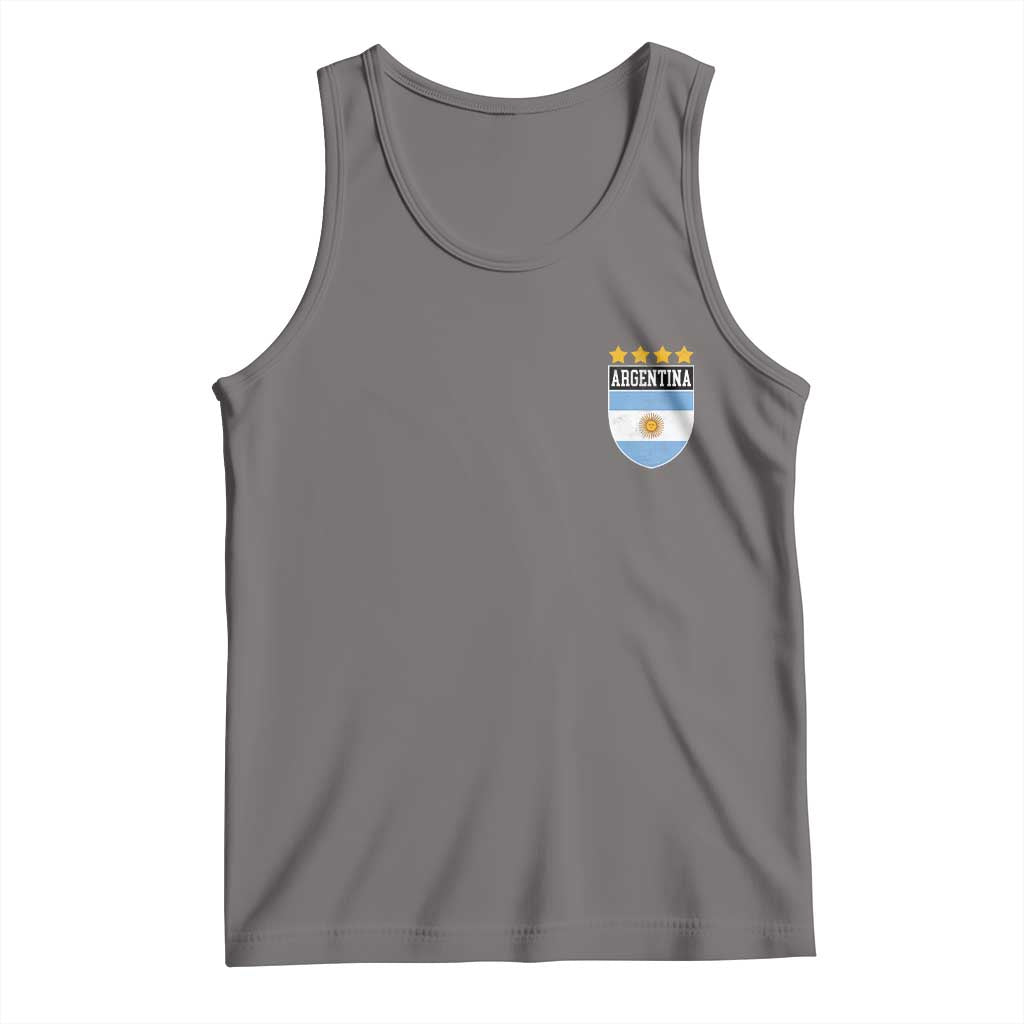 Argentina 4th Star Vintage Argentine Football Crest Tank Top