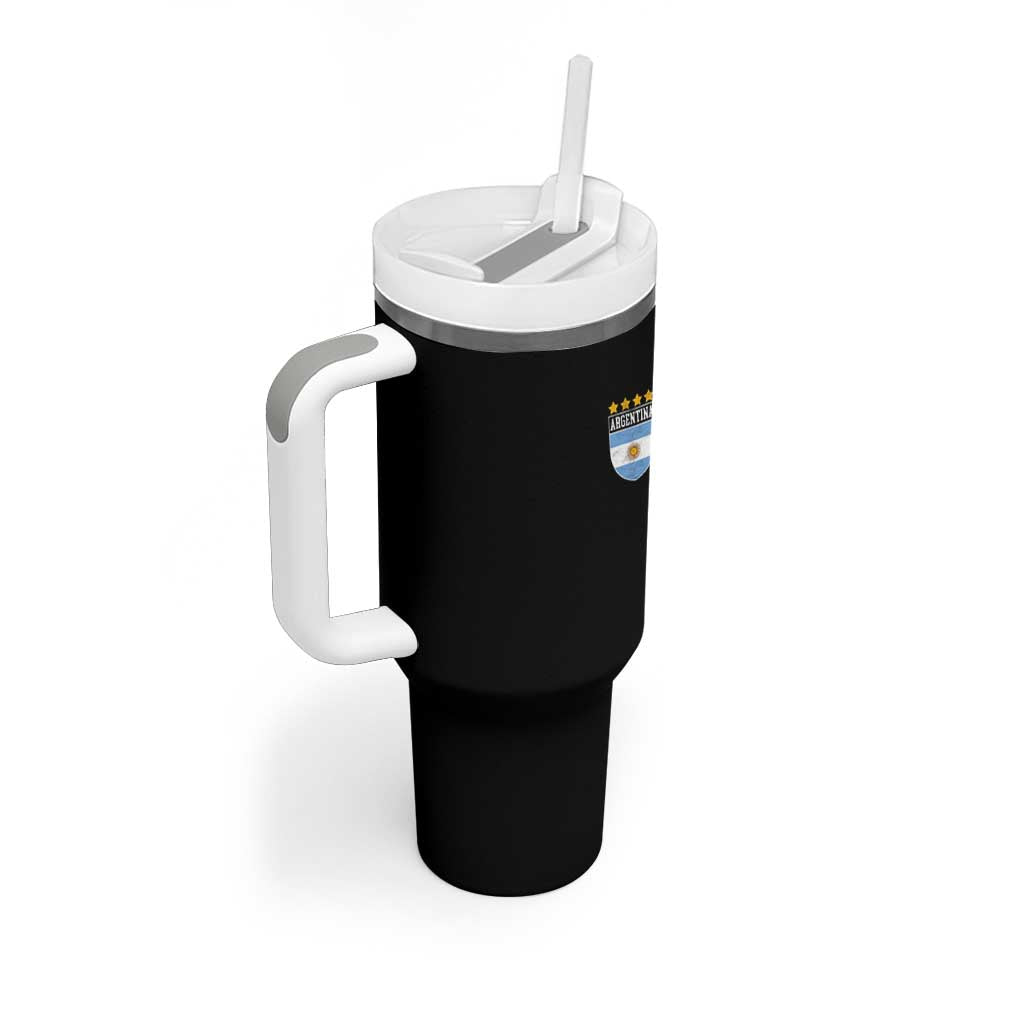 Argentina 4th Star Vintage Argentine Football Crest Tumbler With Handle