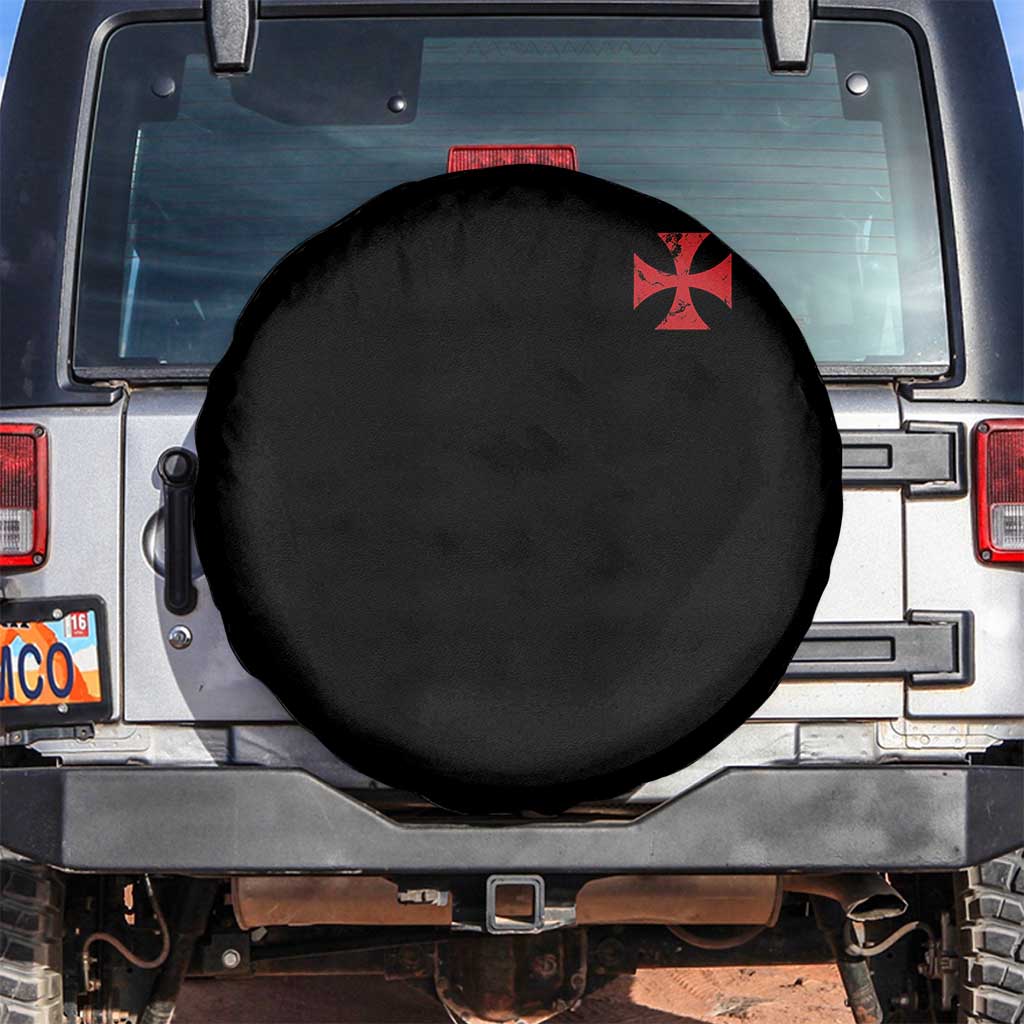 Vintage Catholic Knight Templar Crusader Cross Spare Tire Cover