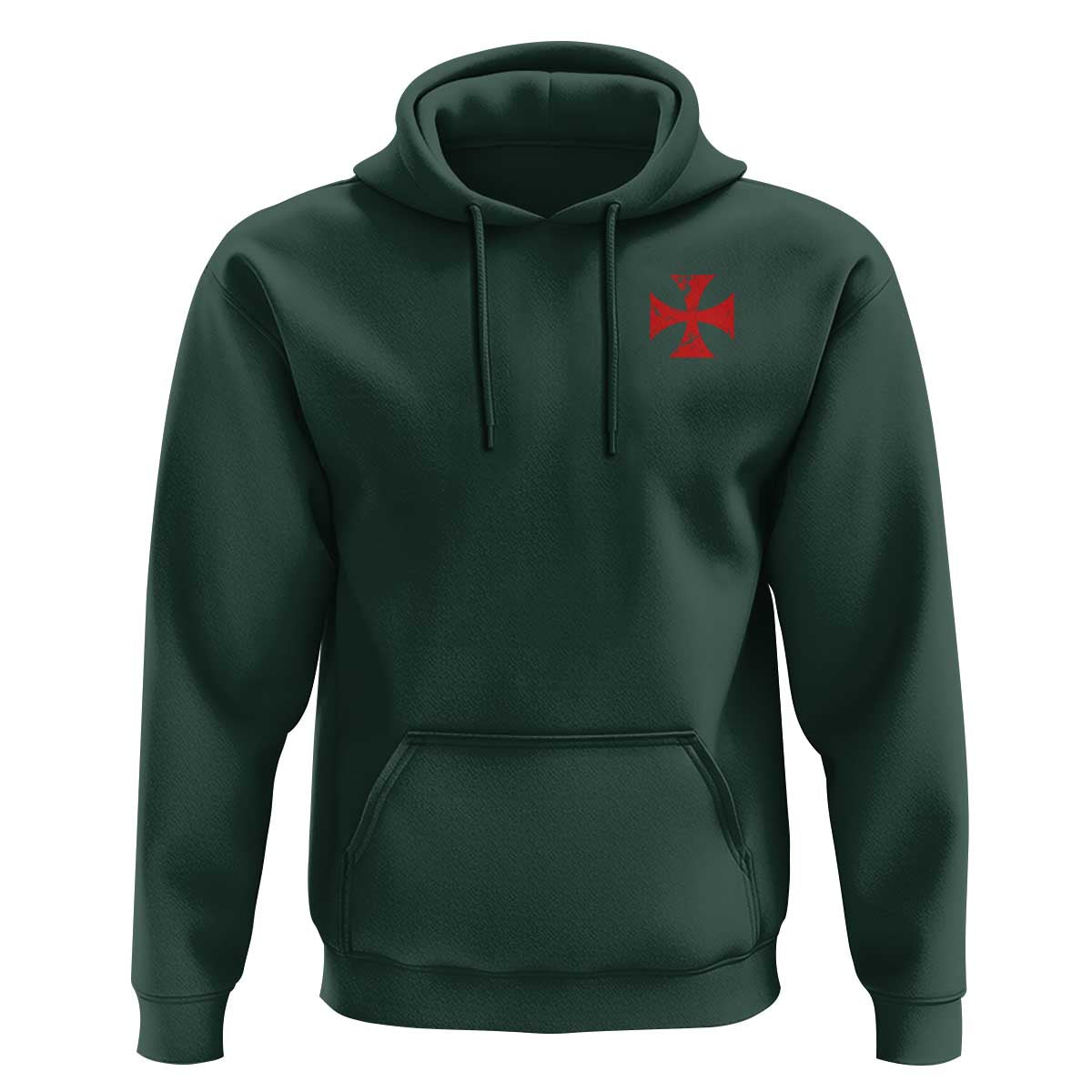 Vintage Catholic Knight Templar Crusader Cross Hoodie