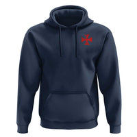 Vintage Catholic Knight Templar Crusader Cross Hoodie