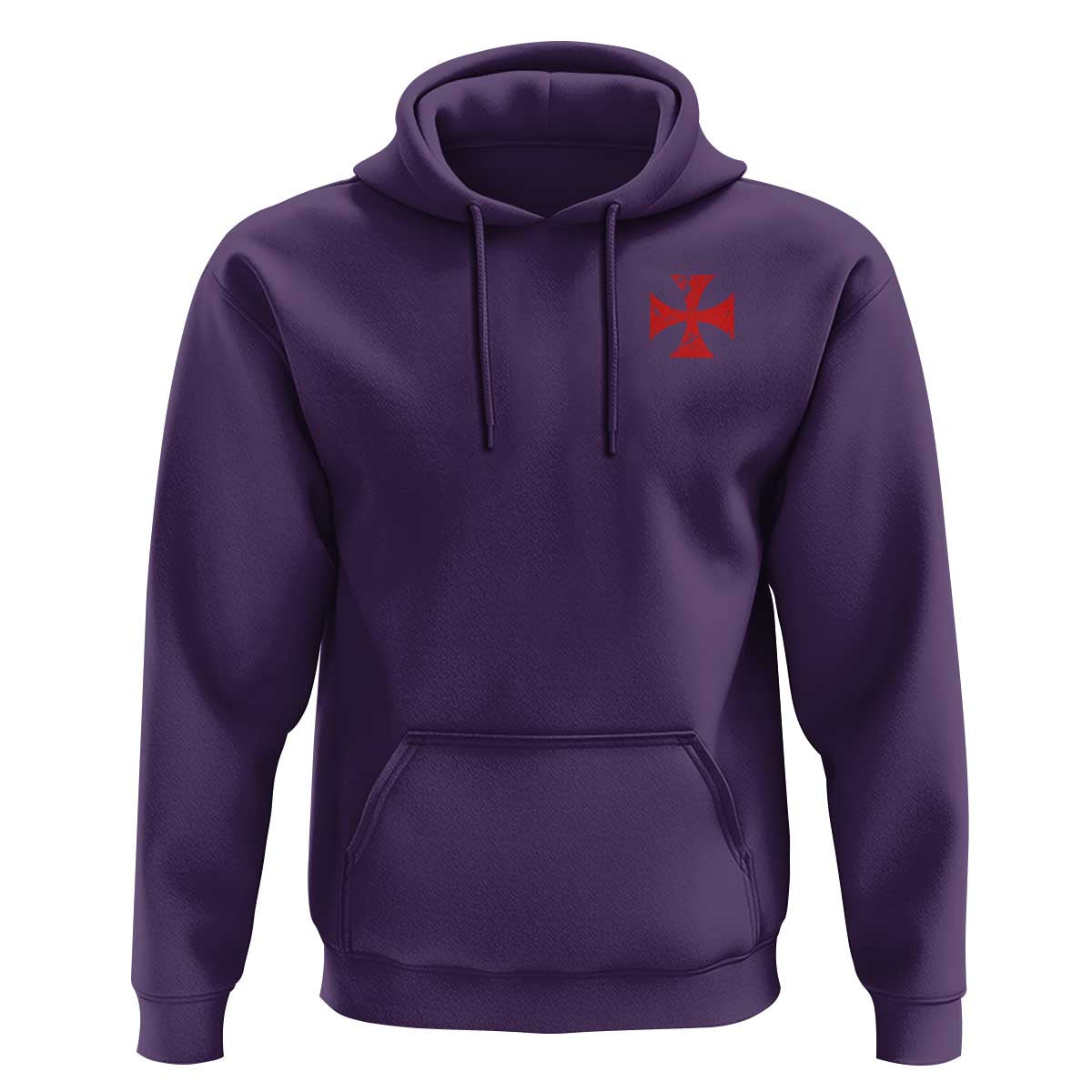 Vintage Catholic Knight Templar Crusader Cross Hoodie