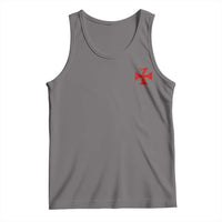 Vintage Catholic Knight Templar Crusader Cross Tank Top