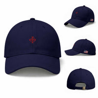Vintage Catholic Knight Templar Jerusalem Cross Baseball Cap