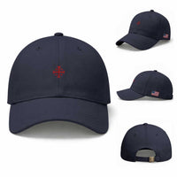 Vintage Catholic Knight Templar Jerusalem Cross Baseball Cap