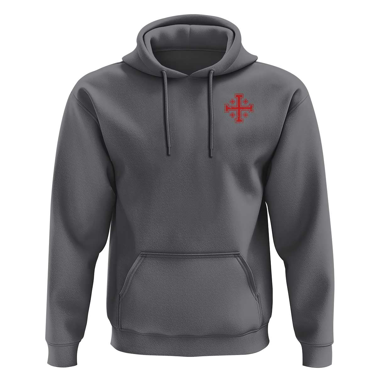 Vintage Catholic Knight Templar Jerusalem Cross Hoodie
