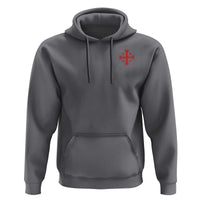 Vintage Catholic Knight Templar Jerusalem Cross Hoodie