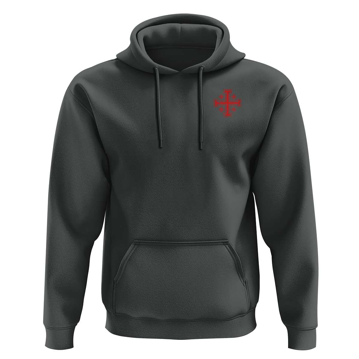 Vintage Catholic Knight Templar Jerusalem Cross Hoodie
