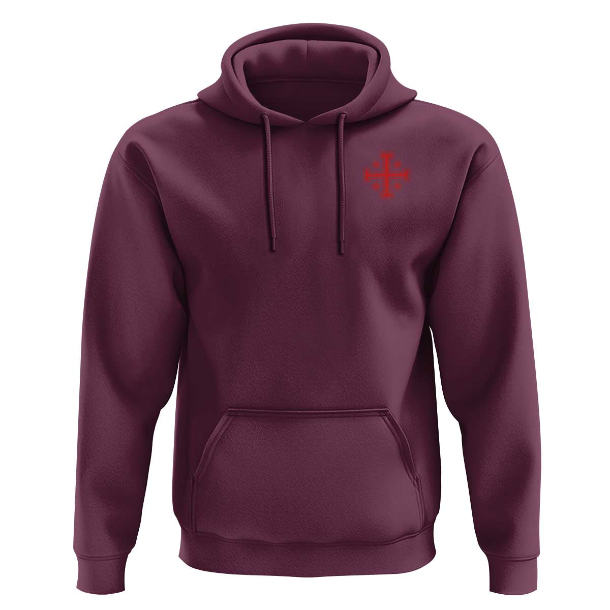 Vintage Catholic Knight Templar Jerusalem Cross Hoodie