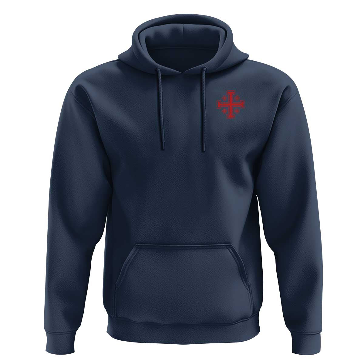 Vintage Catholic Knight Templar Jerusalem Cross Hoodie