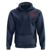 Vintage Catholic Knight Templar Jerusalem Cross Hoodie