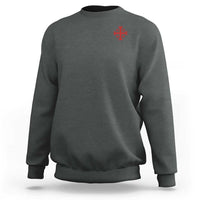 Vintage Catholic Knight Templar Jerusalem Cross Sweatshirt