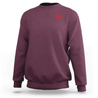 Vintage Catholic Knight Templar Jerusalem Cross Sweatshirt