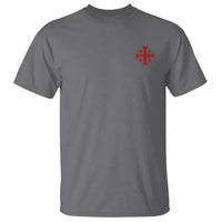 Vintage Catholic Knight Templar Jerusalem Cross T Shirt