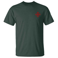 Vintage Catholic Knight Templar Jerusalem Cross T Shirt