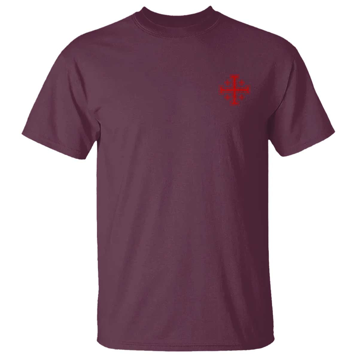Vintage Catholic Knight Templar Jerusalem Cross T Shirt