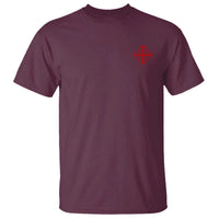 Vintage Catholic Knight Templar Jerusalem Cross T Shirt