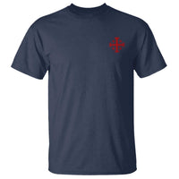 Vintage Catholic Knight Templar Jerusalem Cross T Shirt