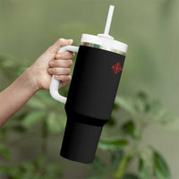 Vintage Catholic Knight Templar Jerusalem Cross Tumbler With Handle
