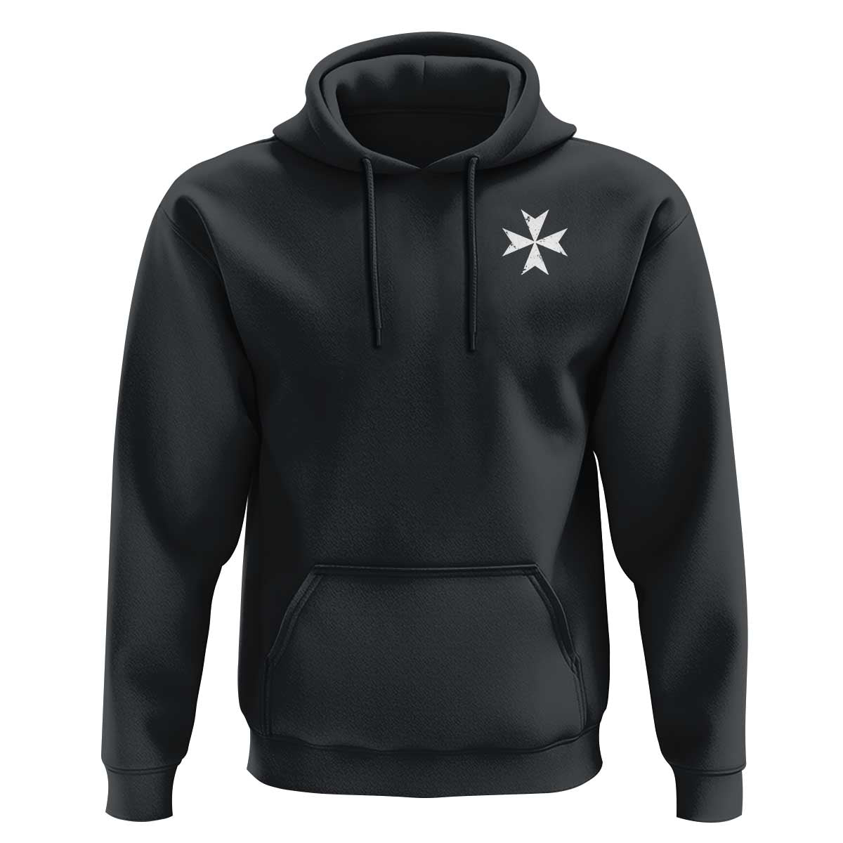 Knights Hospitaller Vintage Maltese Cross Catholic Christian Hoodie