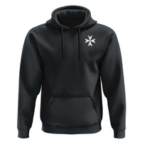 Knights Hospitaller Vintage Maltese Cross Catholic Christian Hoodie