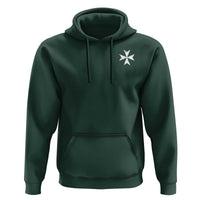 Knights Hospitaller Vintage Maltese Cross Catholic Christian Hoodie