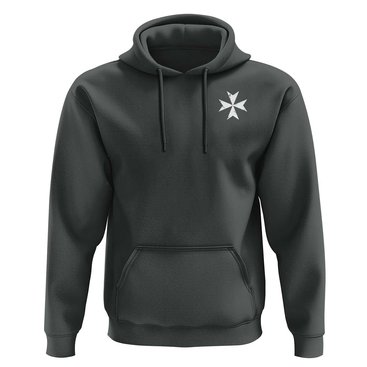 Knights Hospitaller Vintage Maltese Cross Catholic Christian Hoodie