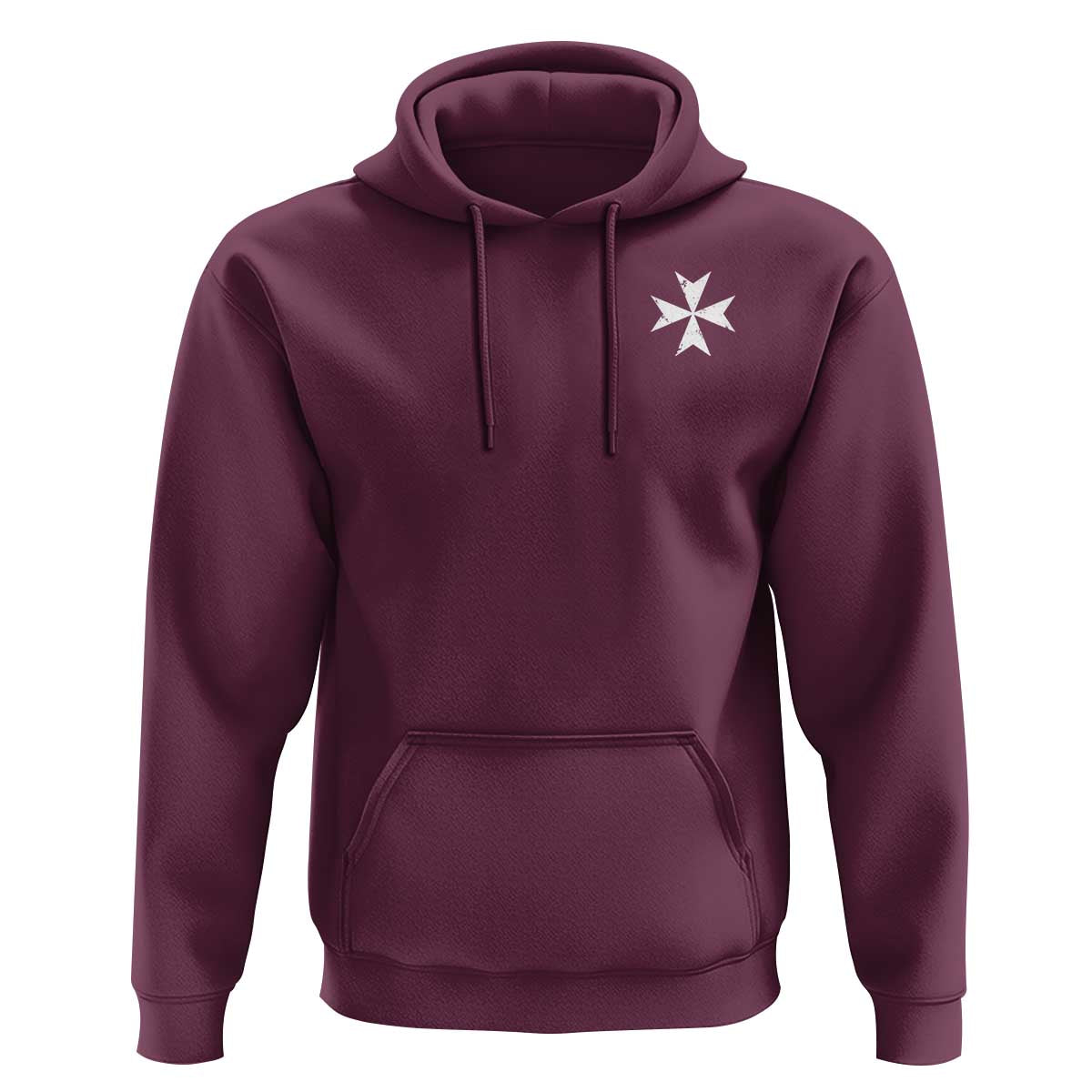 Knights Hospitaller Vintage Maltese Cross Catholic Christian Hoodie