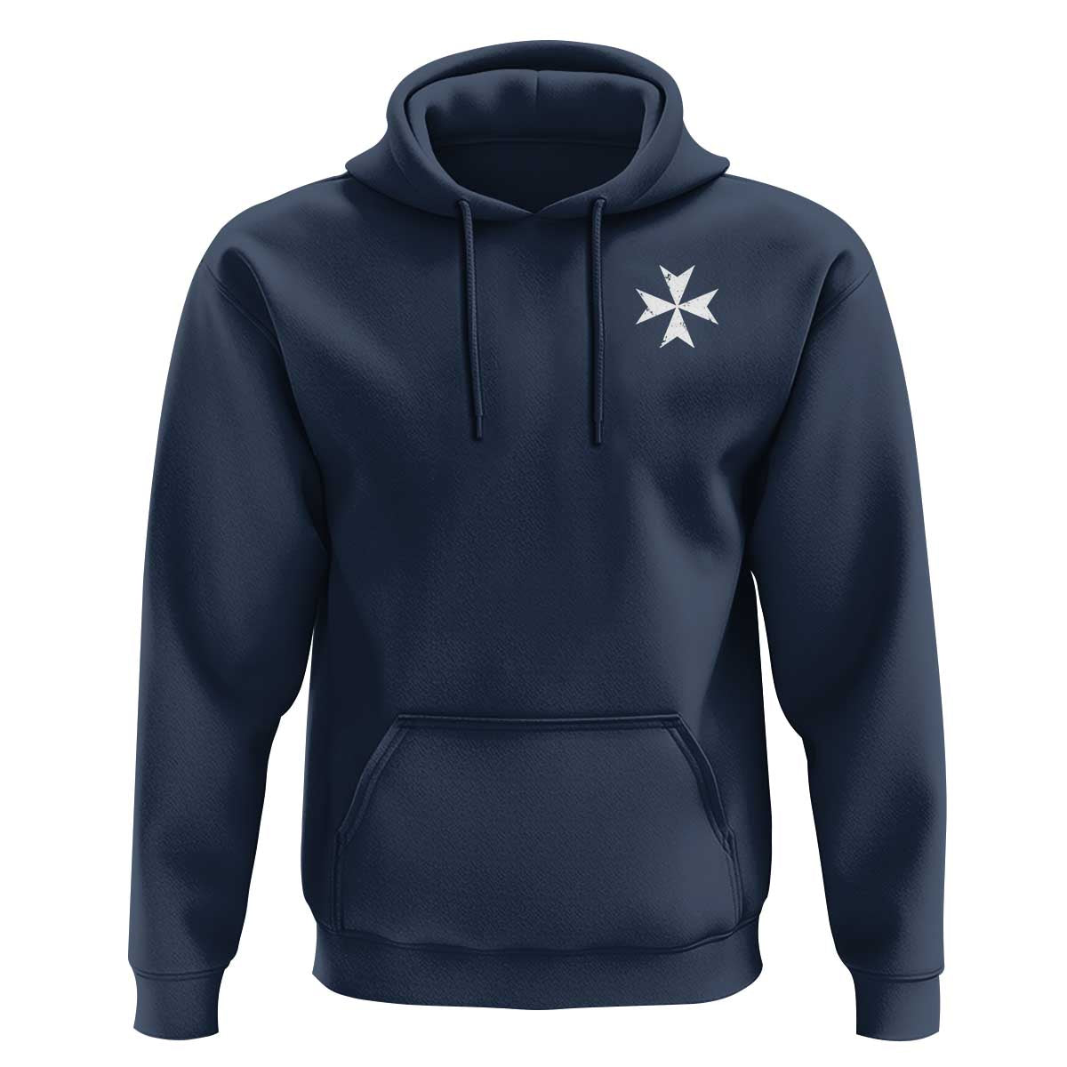 Knights Hospitaller Vintage Maltese Cross Catholic Christian Hoodie