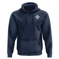 Knights Hospitaller Vintage Maltese Cross Catholic Christian Hoodie