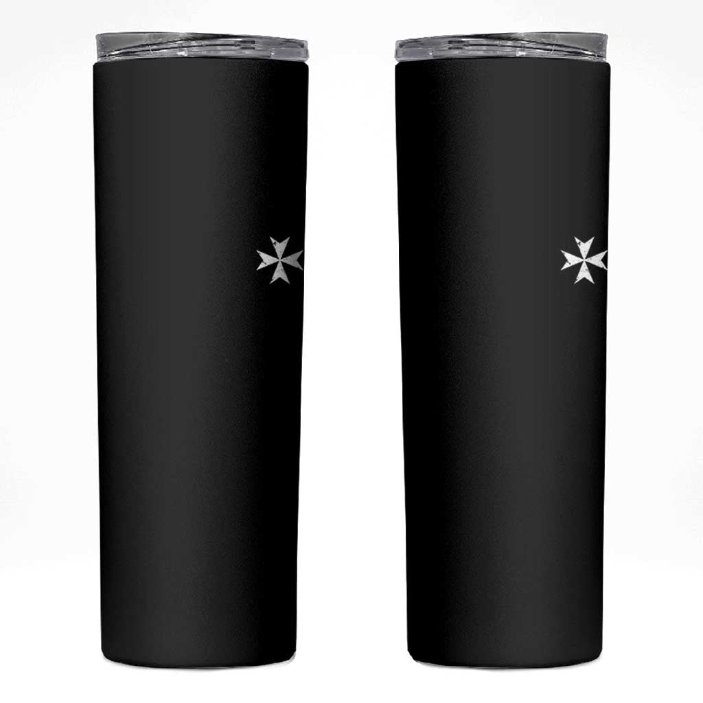 Knights Hospitaller Vintage Maltese Cross Catholic Christian Skinny Tumbler