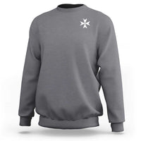 Knights Hospitaller Vintage Maltese Cross Catholic Christian Sweatshirt