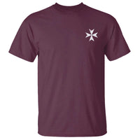 Knights Hospitaller Vintage Maltese Cross Catholic Christian T Shirt