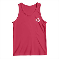 Knights Hospitaller Vintage Maltese Cross Catholic Christian Tank Top