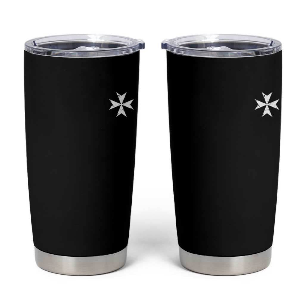 Knights Hospitaller Vintage Maltese Cross Catholic Christian Tumbler Cup