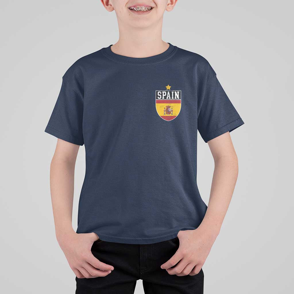 Spain 1st Star Espana Football Crest T Shirt For Kid