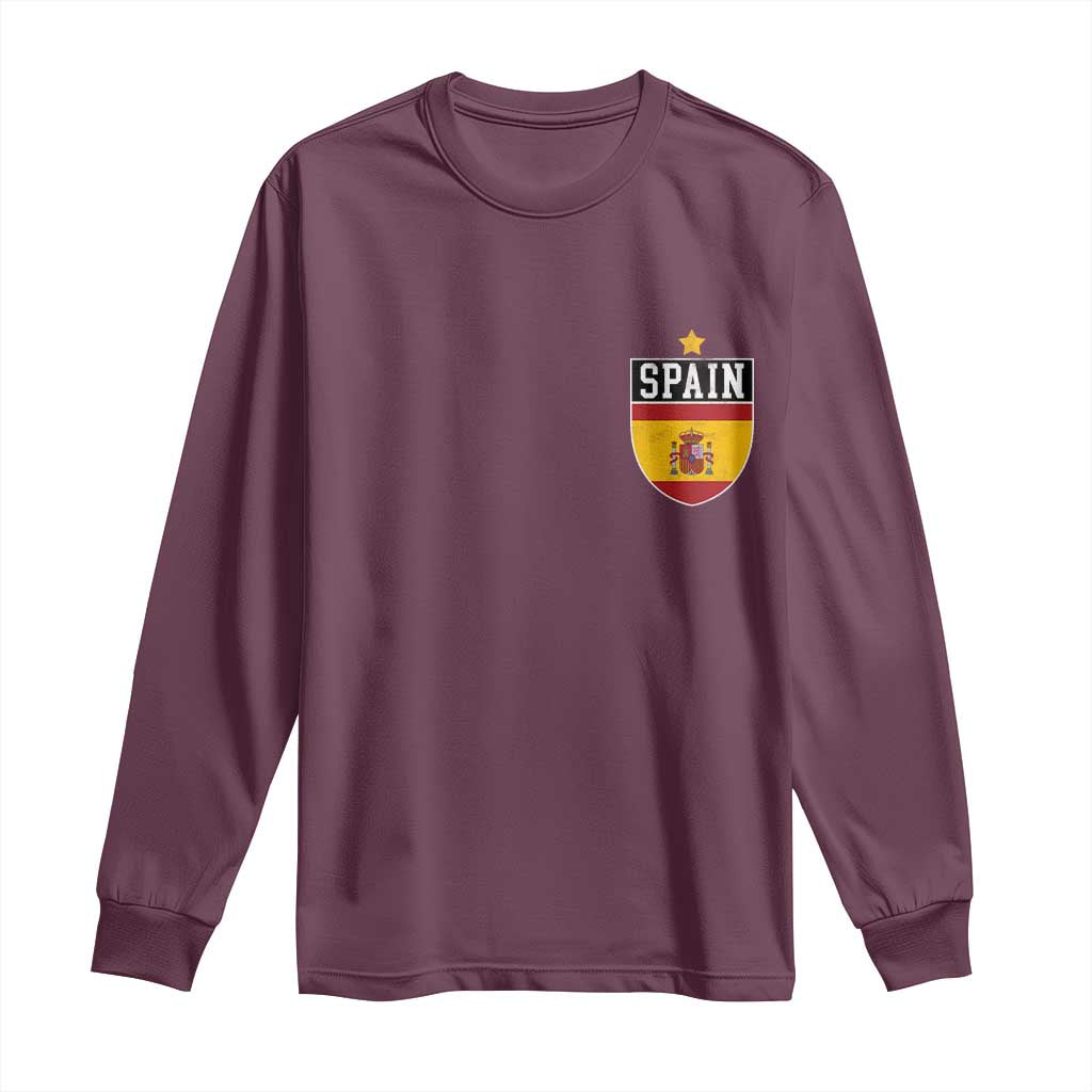 Spain 1st Star Espana Football Crest Long Sleeve Shirt