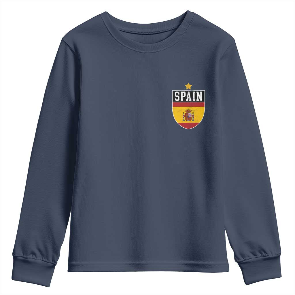 Spain 1st Star Espana Football Crest Youth Sweatshirt