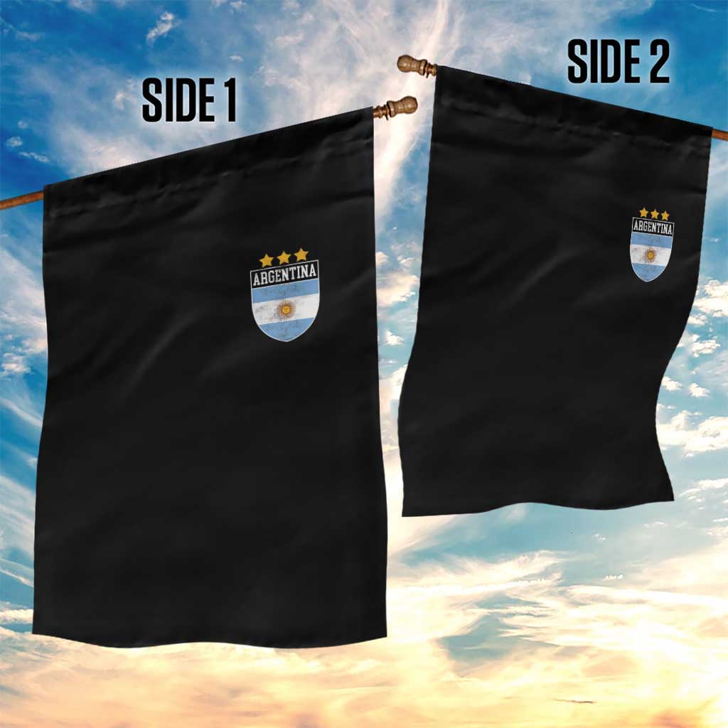 Argentina 3rd Star Vintage Argentine Football Crest Garden Flag
