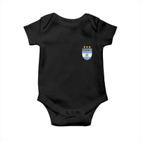 Argentina 3rd Star Vintage Argentine Football Crest Baby Onesie