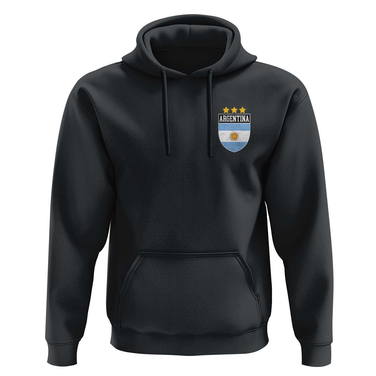 Argentina 3rd Star Vintage Argentine Football Crest Hoodie