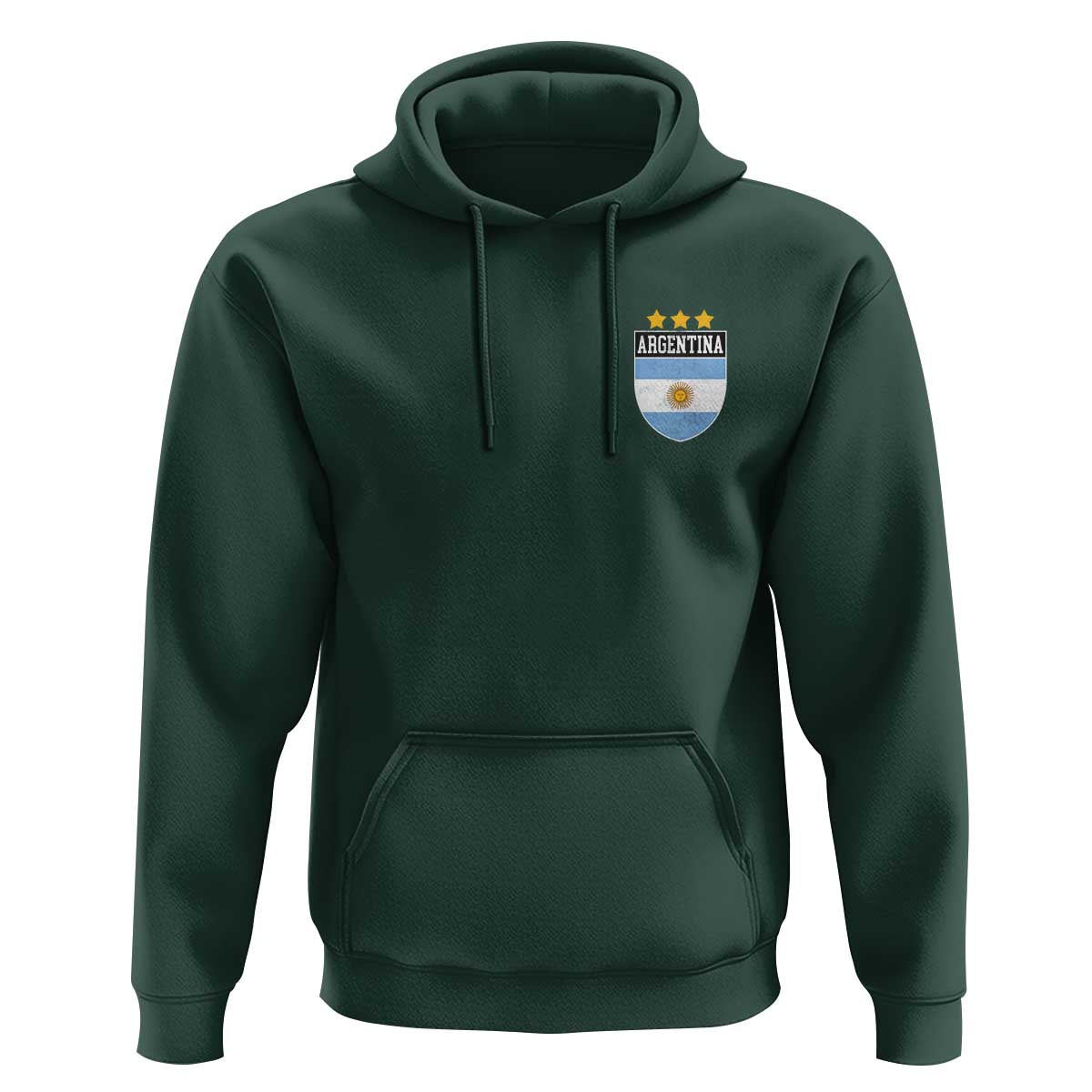 Argentina 3rd Star Vintage Argentine Football Crest Hoodie