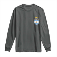Argentina 3rd Star Vintage Argentine Football Crest Long Sleeve Shirt