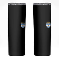 Argentina 3rd Star Vintage Argentine Football Crest Skinny Tumbler
