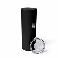 Argentina 3rd Star Vintage Argentine Football Crest Skinny Tumbler