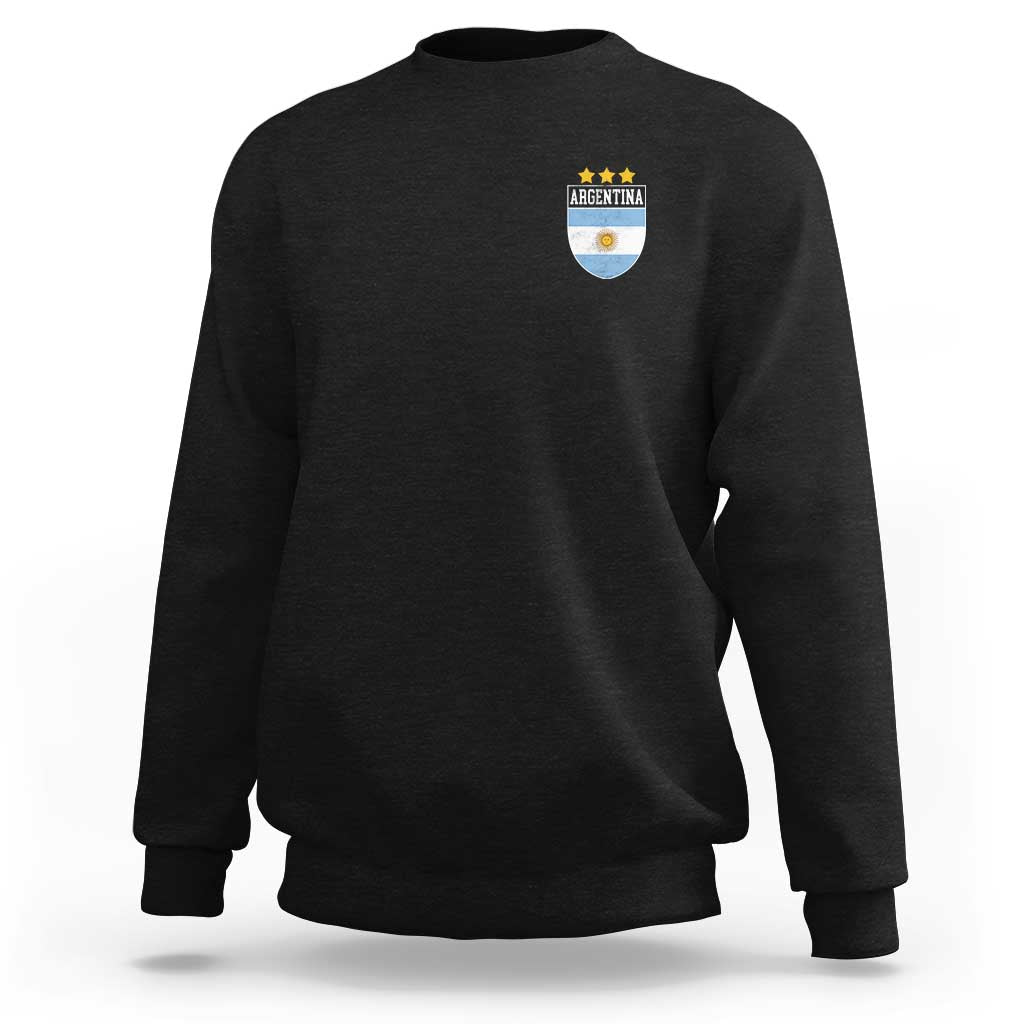 Argentina 3rd Star Vintage Argentine Football Crest Sweatshirt