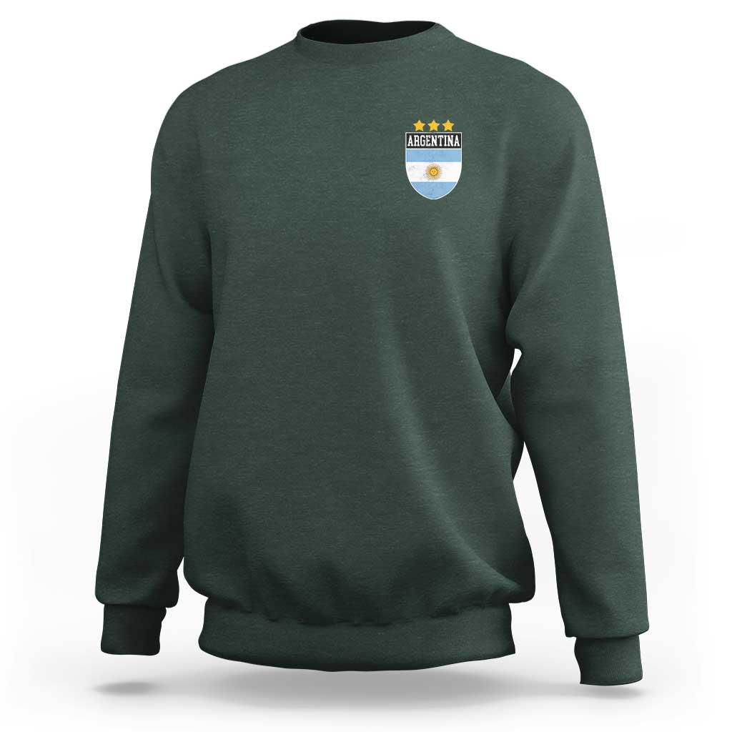 Argentina 3rd Star Vintage Argentine Football Crest Sweatshirt