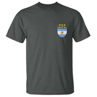 Argentina 3rd Star Vintage Argentine Football Crest T Shirt