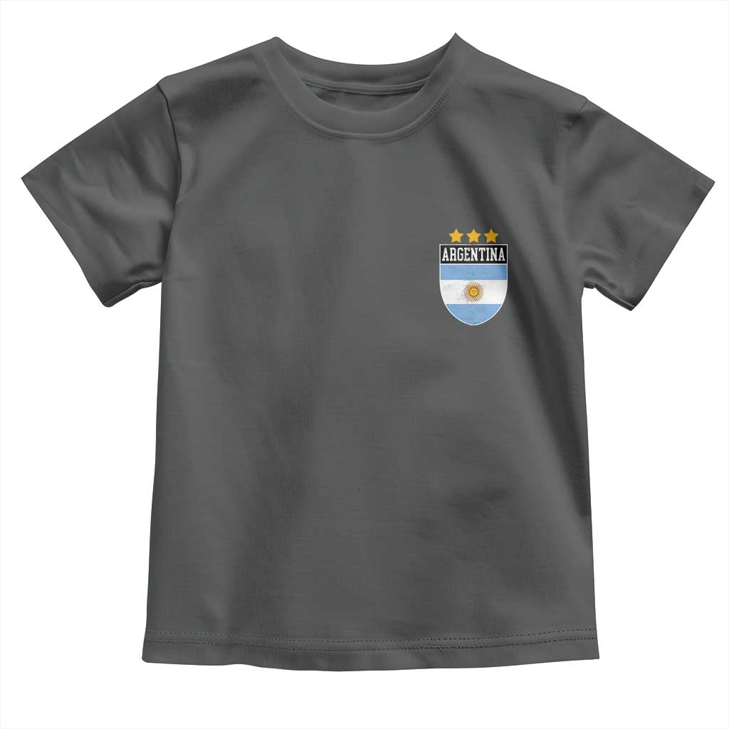 Argentina 3rd Star Vintage Argentine Football Crest Toddler T Shirt