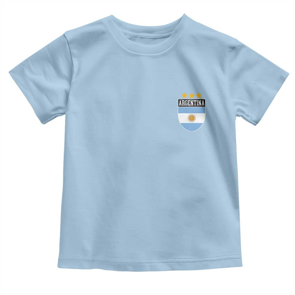 Argentina 3rd Star Vintage Argentine Football Crest Toddler T Shirt